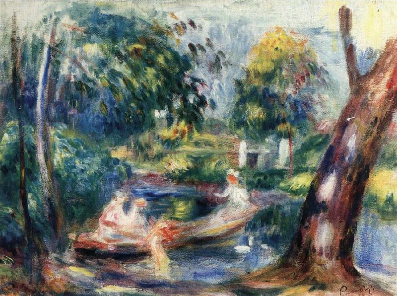 Pierre Renoir Landscape with River Norge oil painting art